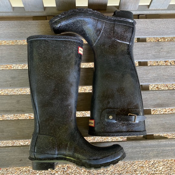 HUNTER Original Kids Starcloud Glitter Tall Rain Boot. New. - Picture 7 of 8